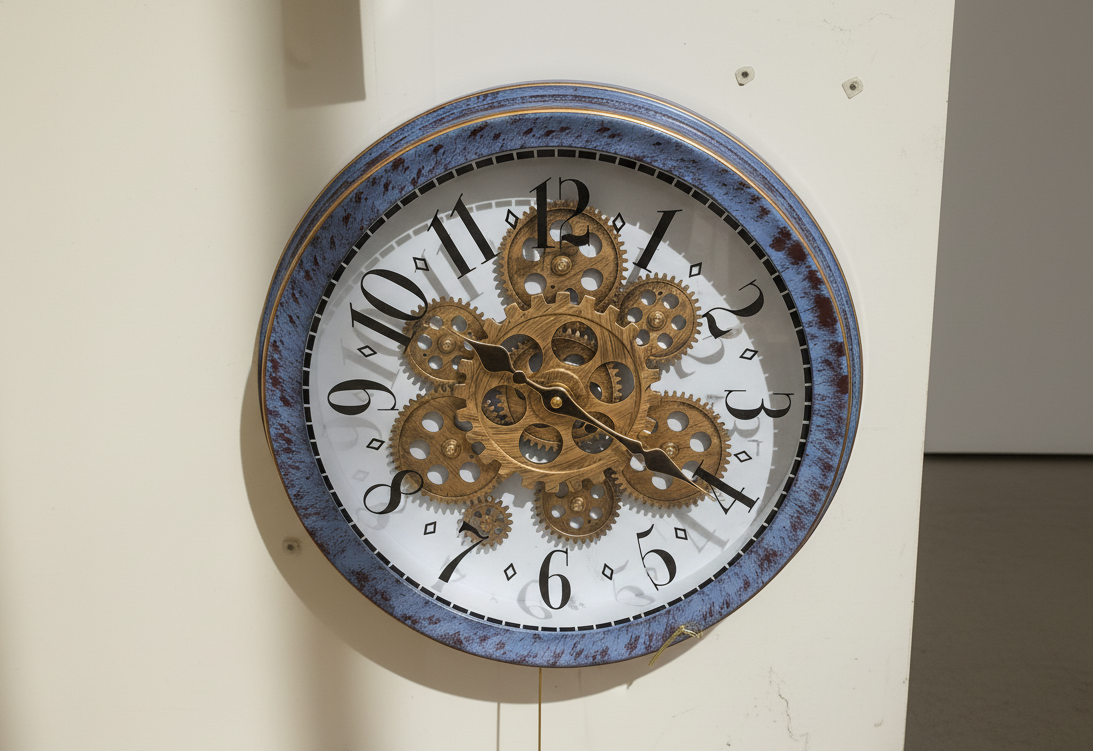 Vintage Gear Wall Clock – Timeless Mechanics Meets Modern Elegance
