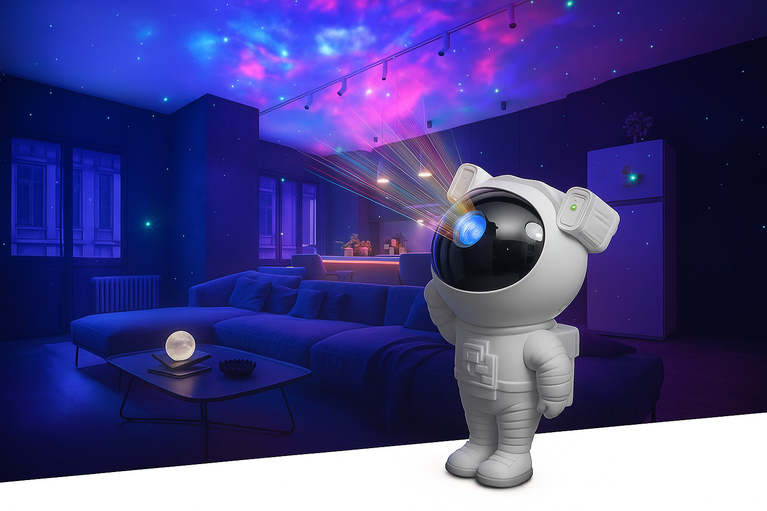 Astronaut Galaxy Projector Lamp – Transform Your Space into a Cosmic Wonderland