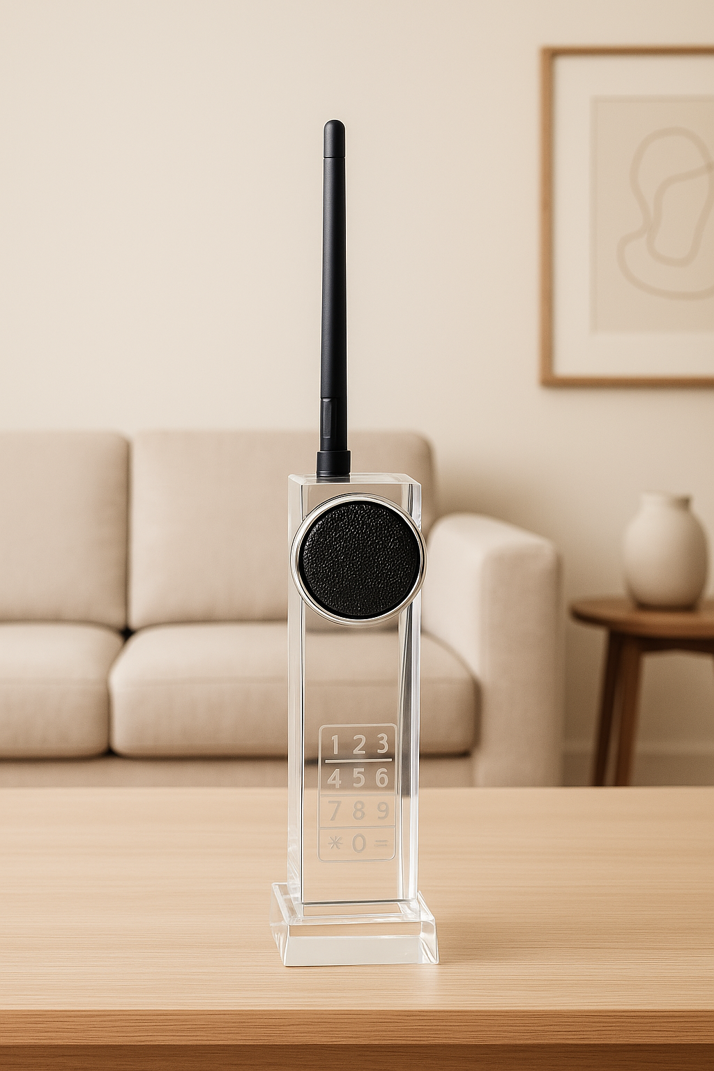 Premium Crystal Speaker Trophy - Communication Excellence Award