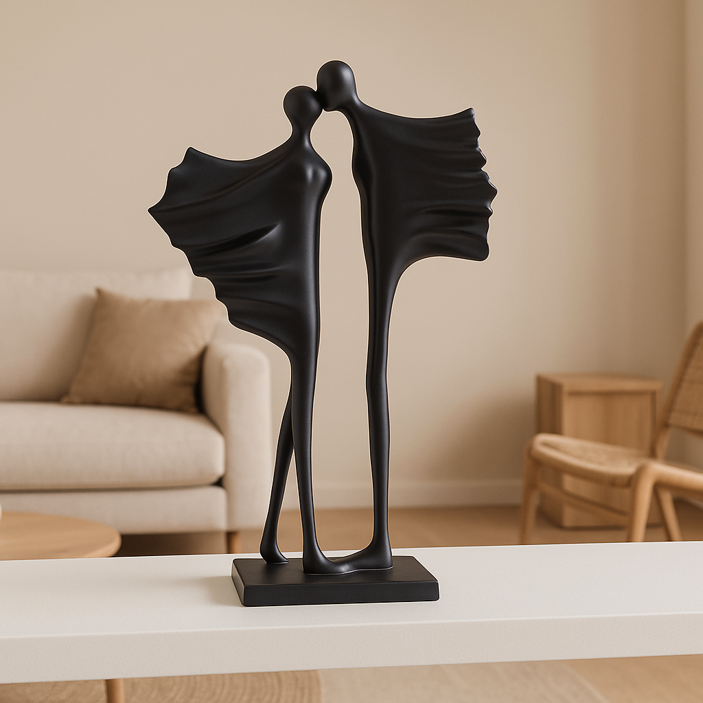 Modern Dancing Couple Sculpture