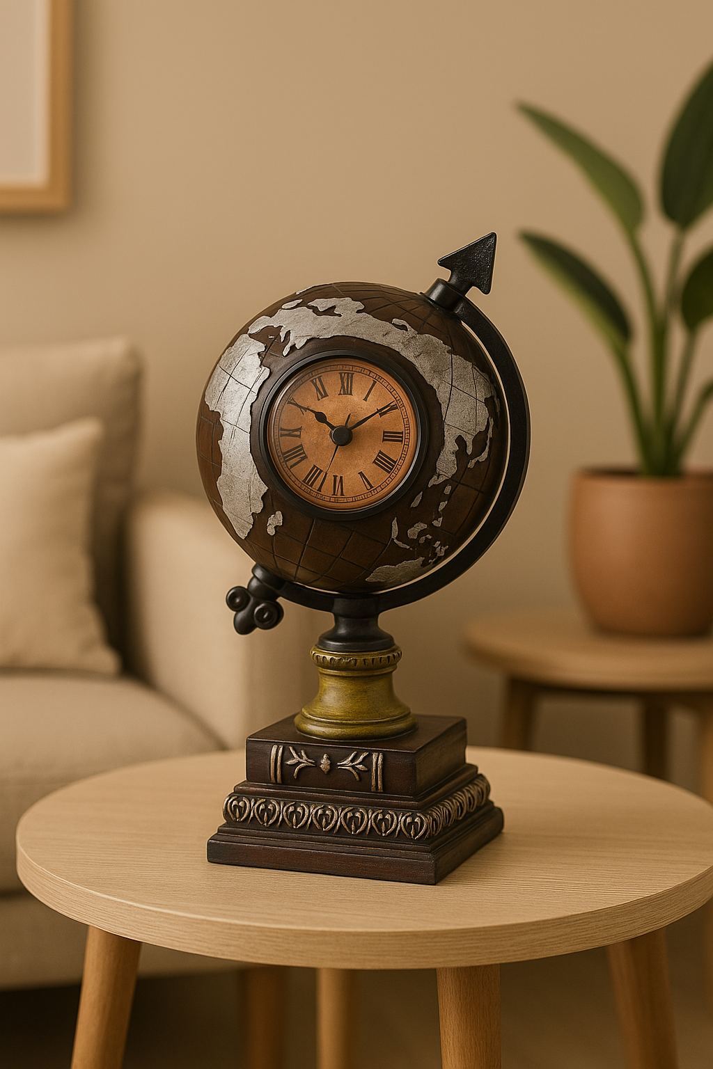 Decorative Globe Clock