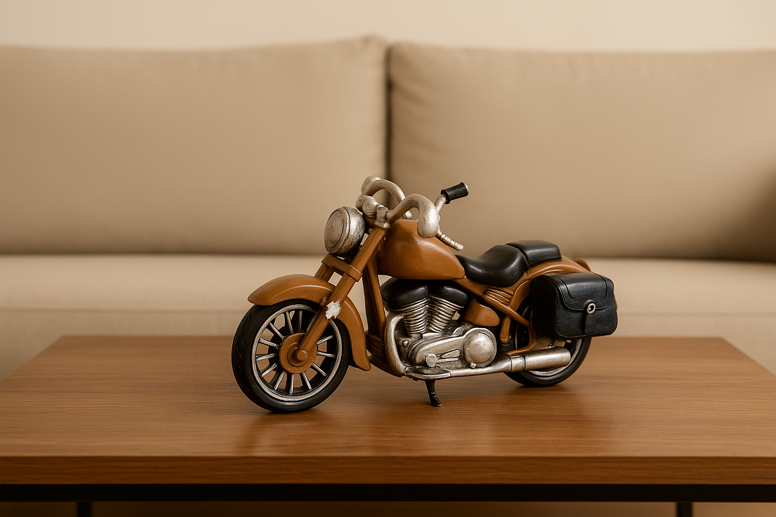 Vintage Motorcycle Miniature Model