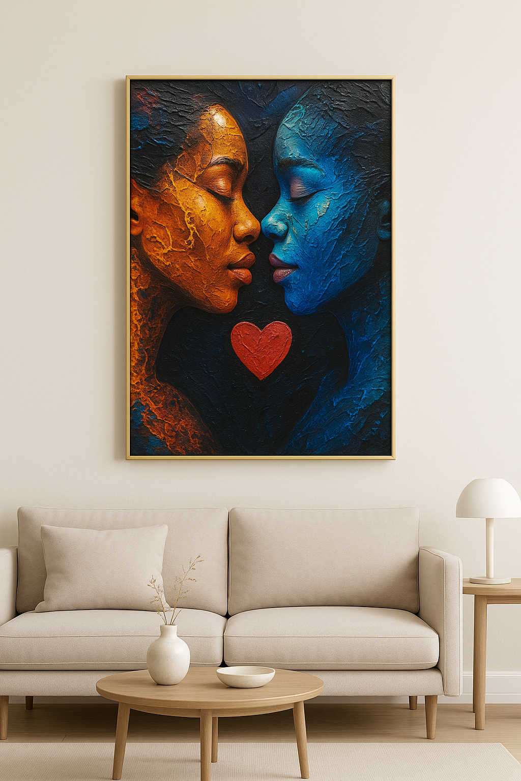 Raised wooden canvases