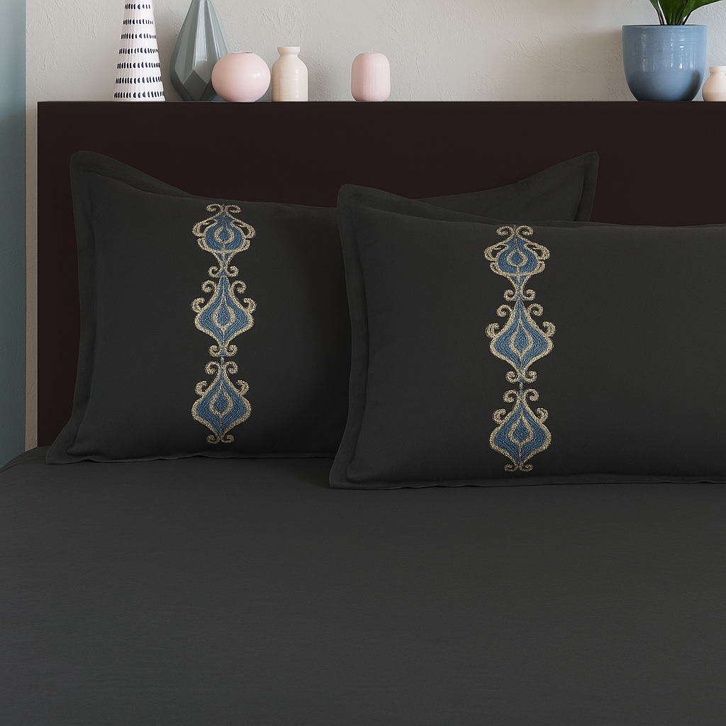 Bedsheet with Embroidery Pillowcovers