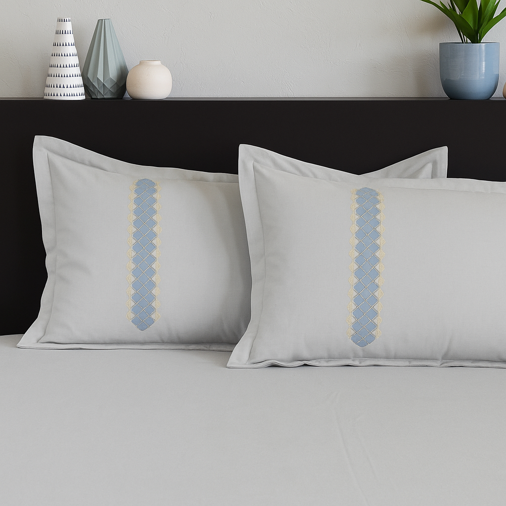Bedsheet with Embroidery Pillowcovers